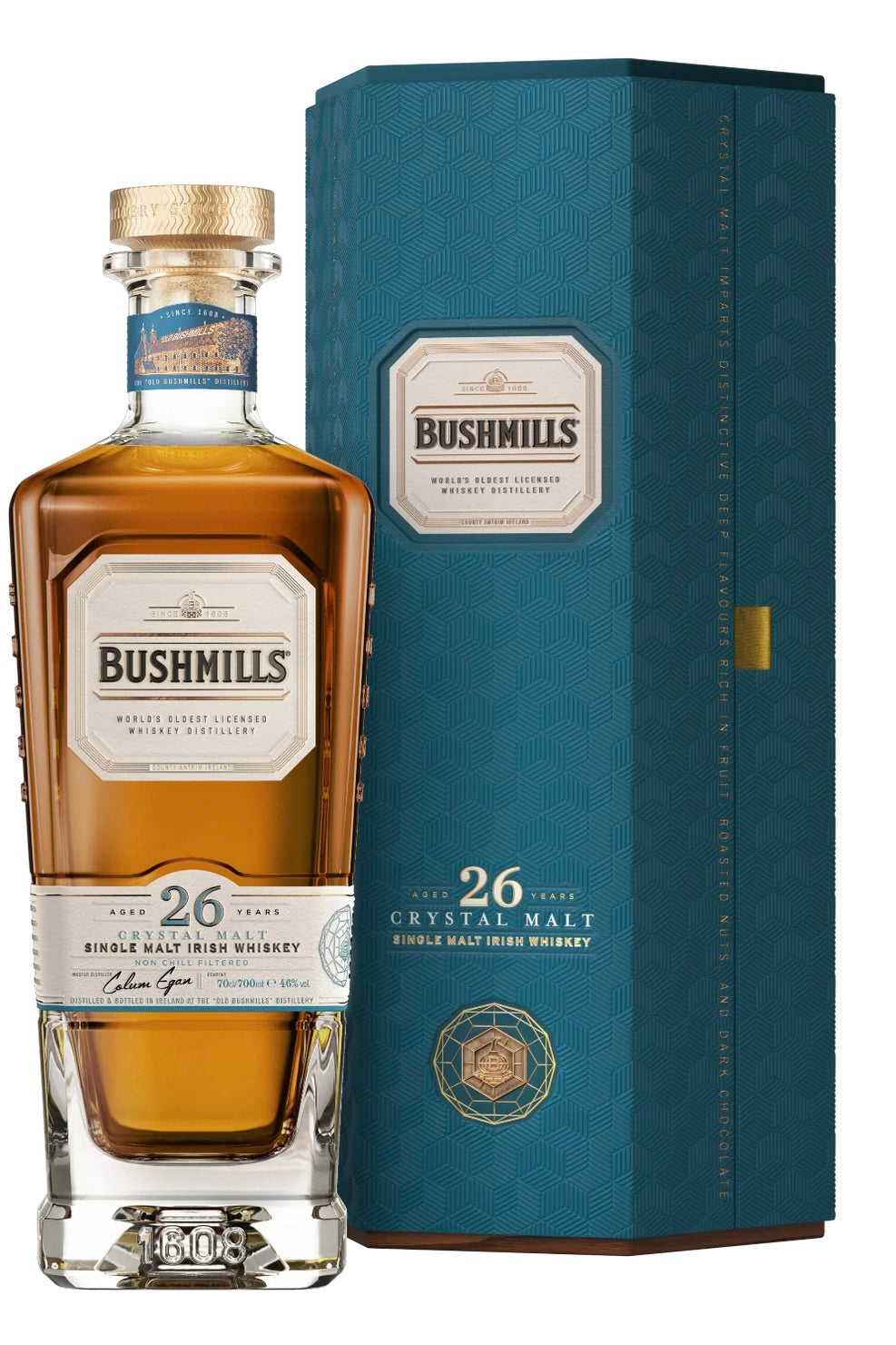 Bushmills 26 Year Old Crystal Malt Single Malt Irish Whiskey 750ml