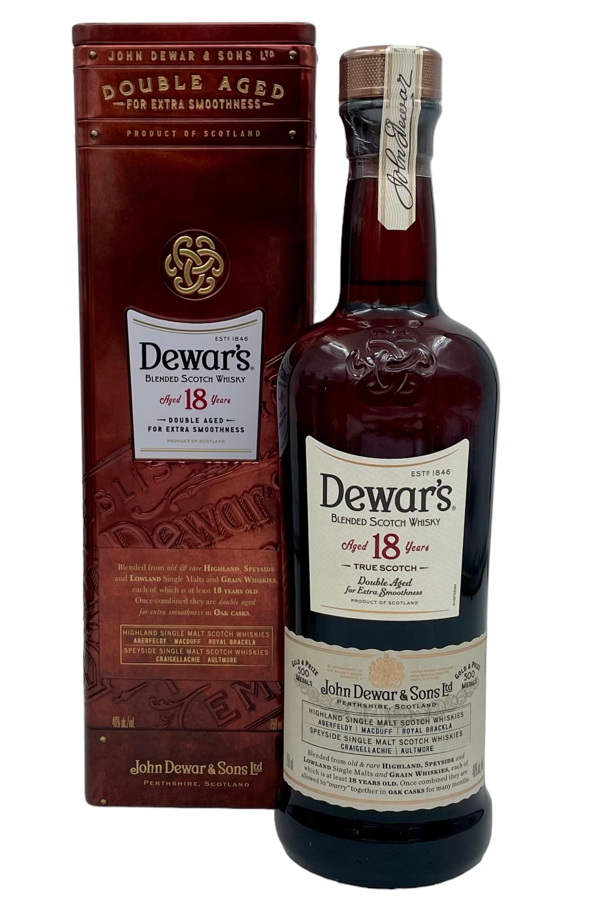 Dewar&#39;s 18 Year Old Blended Scotch Whisky