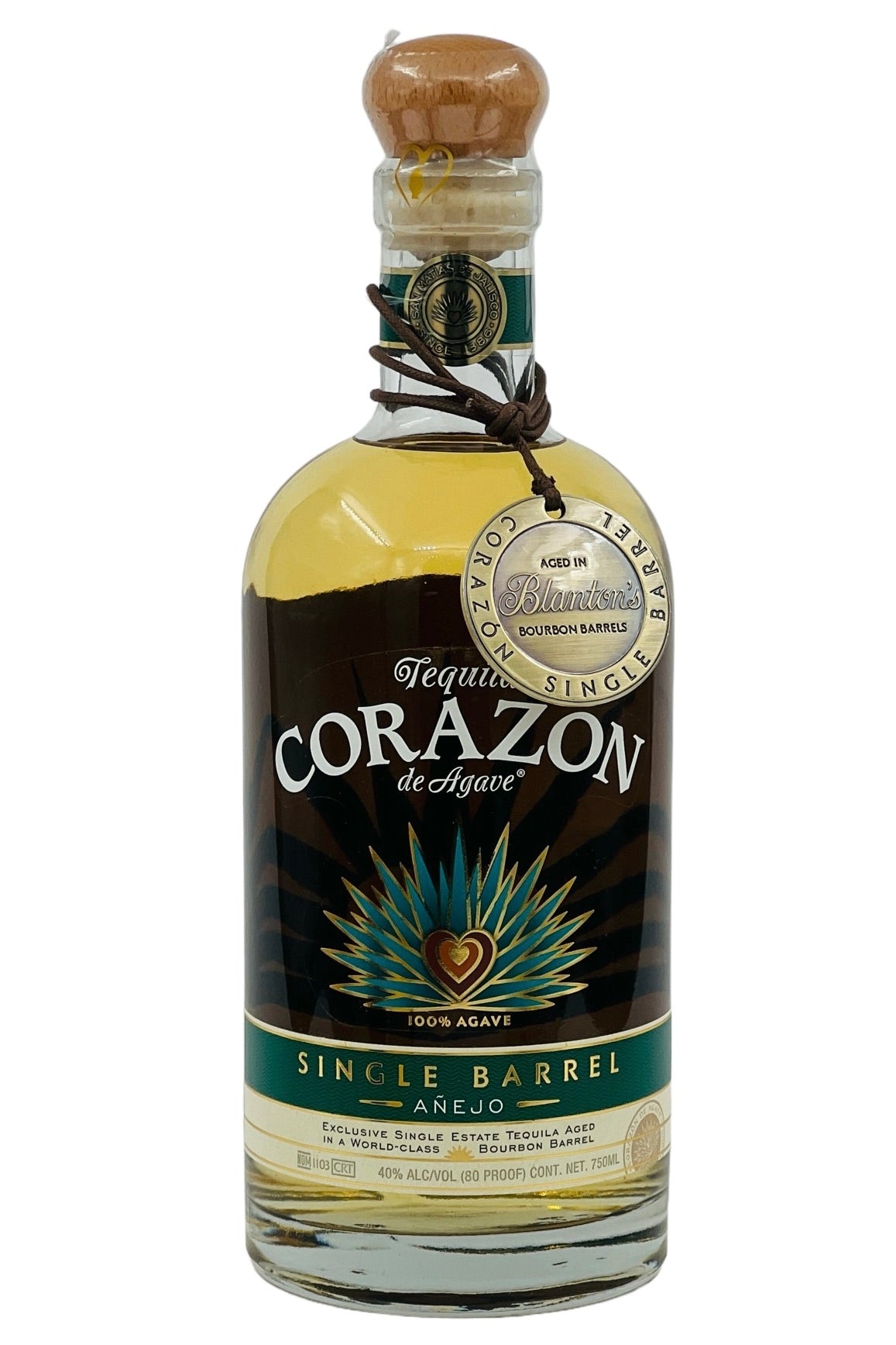 Buy Corazon "Aged in Blanton's Bourbon Barrels" Single Barrel Anejo