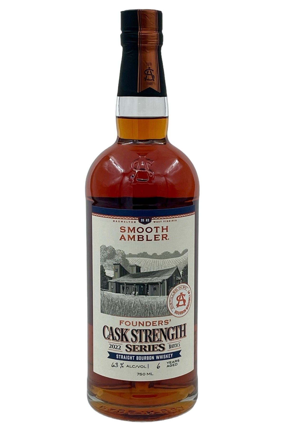 Smooth Ambler Founders&#39; Series 2022 Cask Strength Bourbon Whiskey