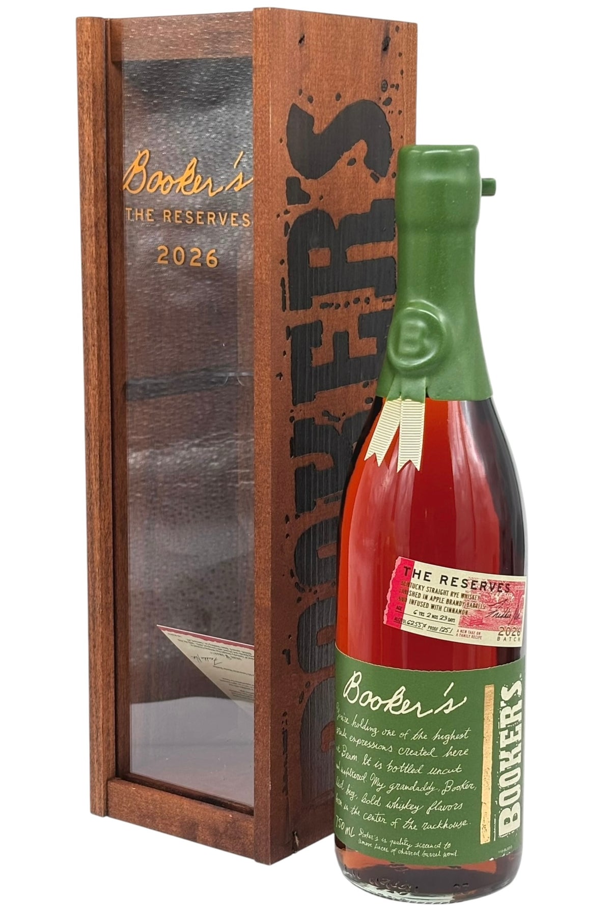 Booker's The Reserves 2026 Batch Kentucky Straight Rye Whiskey Finished in Apple Brandy Casks 750ml