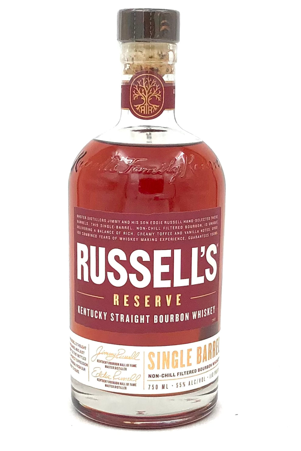 Russell&#39;s Reserve 110 Proof Small Batch Single Barrel Bourbon Whiskey
