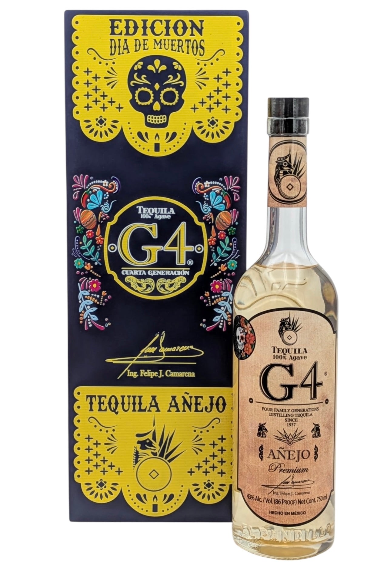 Buy G4 Anejo Tequila De Madera Día De Muertos Online