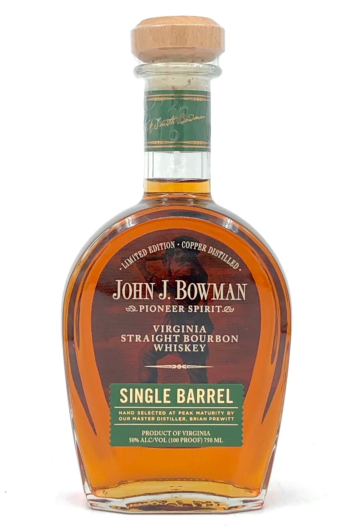 John Bowman Pioneer Spirit Single Barrel Bourbon Whiskey