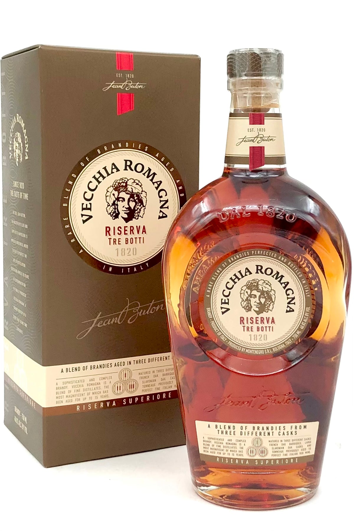 Vecchia Romagna Brandy Tre Botti Reserva