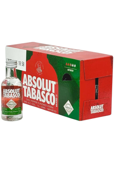 Buy Absolut Tabasco Vodka 12 x 50 ml Online