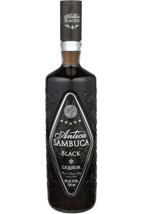 Antica Sambuca Black Superiore Italian Liqueur 750ml