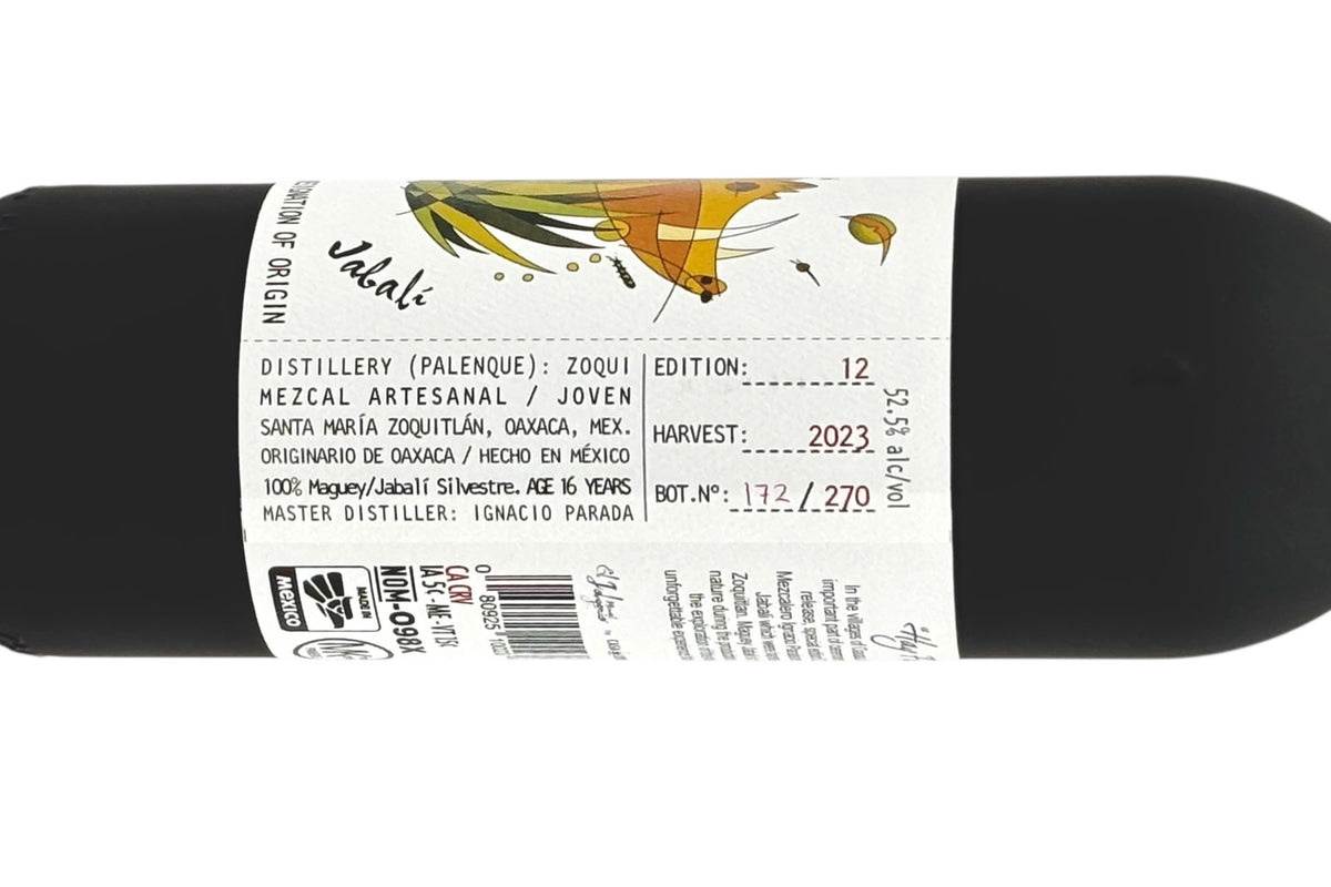 Mezcal El Jolgorio Jabali "Black Bottle" 12th Edition