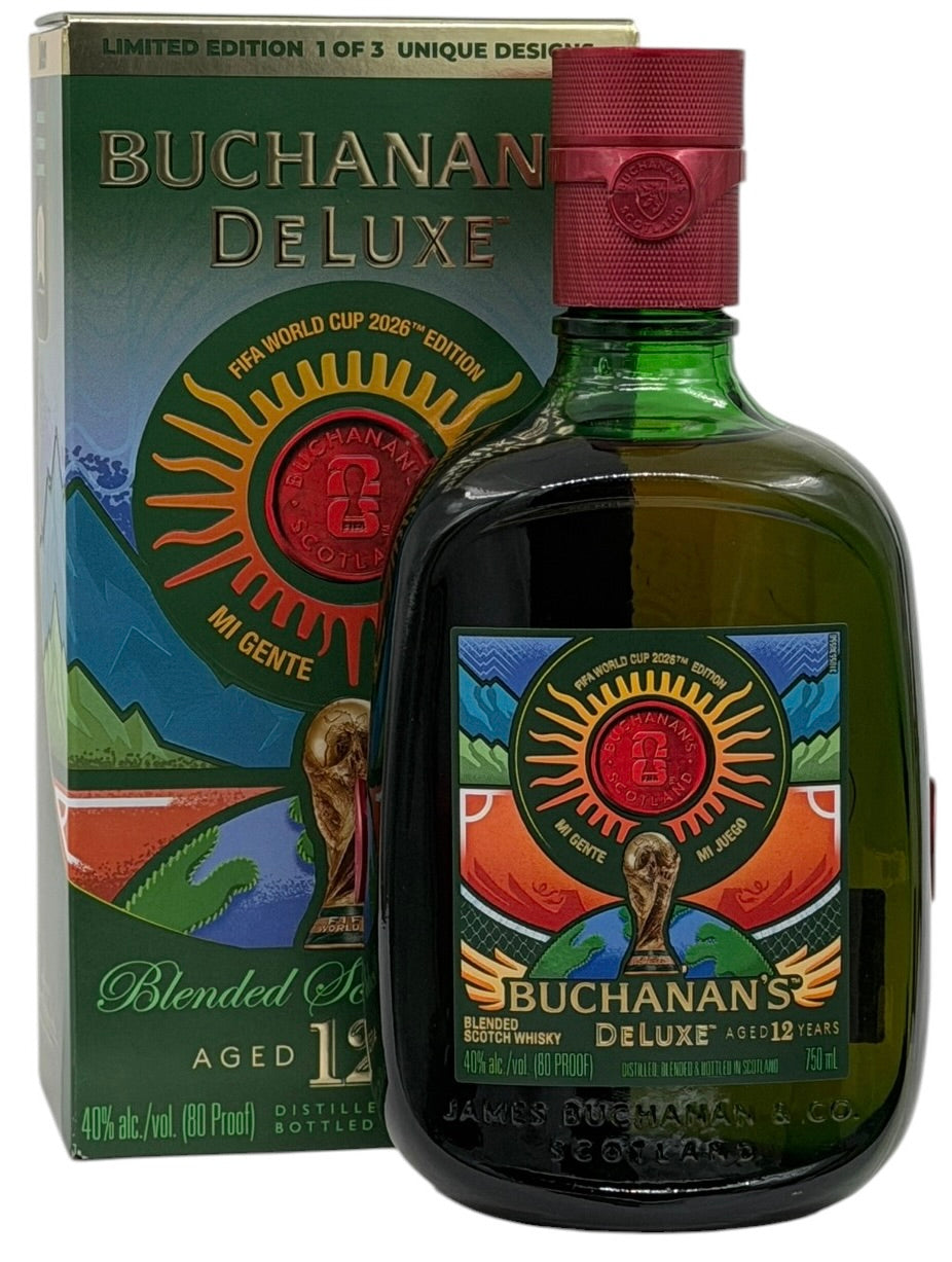 Buchanan 12 Yr FIFA-Themed Scotch Whisky Plus Pineapple! Set of 4, 4 x 750 ml