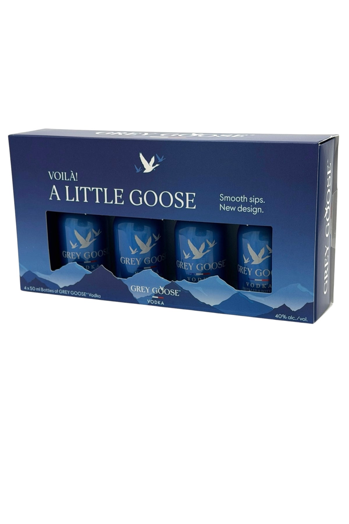 Grey Goose Vodka 4 x 50ml Aluminum Bottle