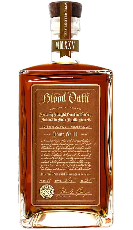 Blood Oath Bourbon Straight Whiskey Pact No. 11