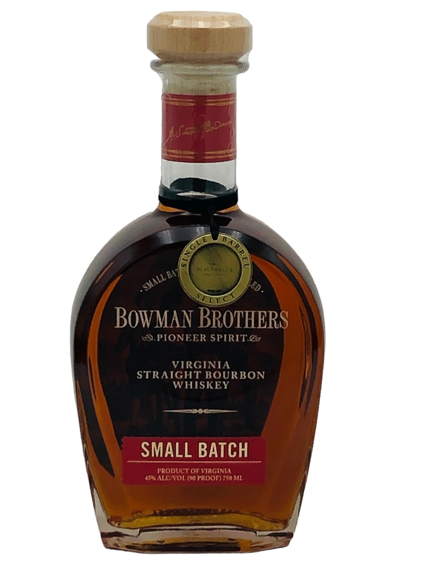 Bowman Brothers "Blackwell's Pick" Single Barrel Small Batch Bourbon Whiskey
