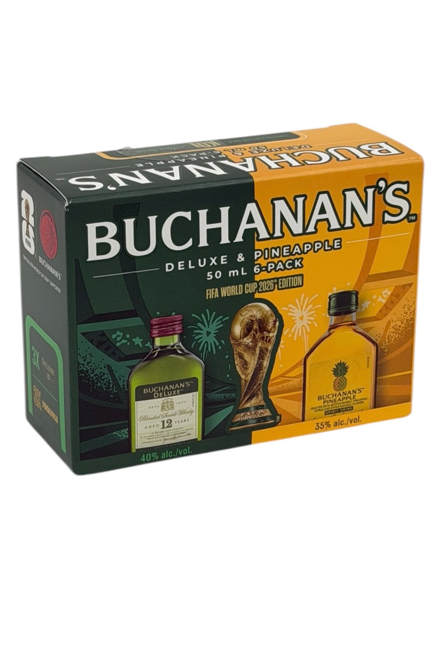 Buchanan FIFA 12 Yr and Pineapple Variety Pack Scotch Whisky 6 x 50 ml