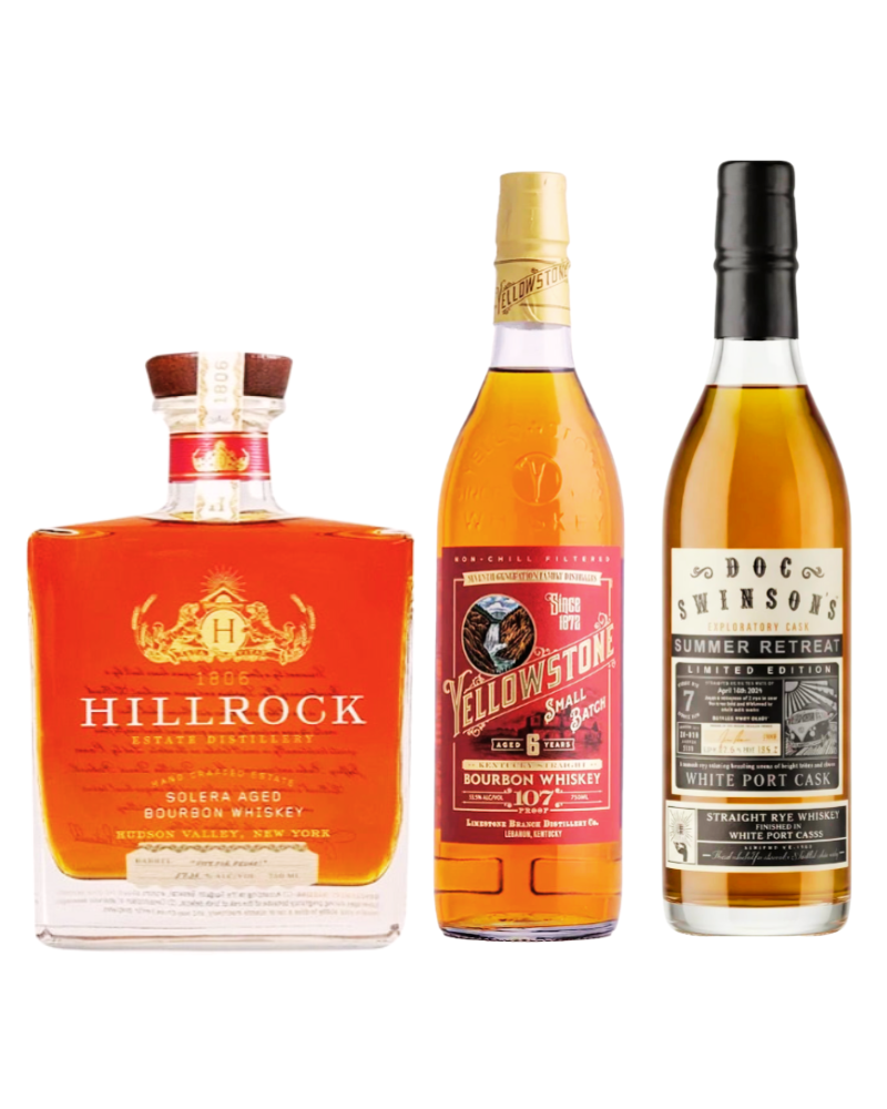 Hillrock + Yellowstone + Doc Swinson’s American Whiskey Bundle