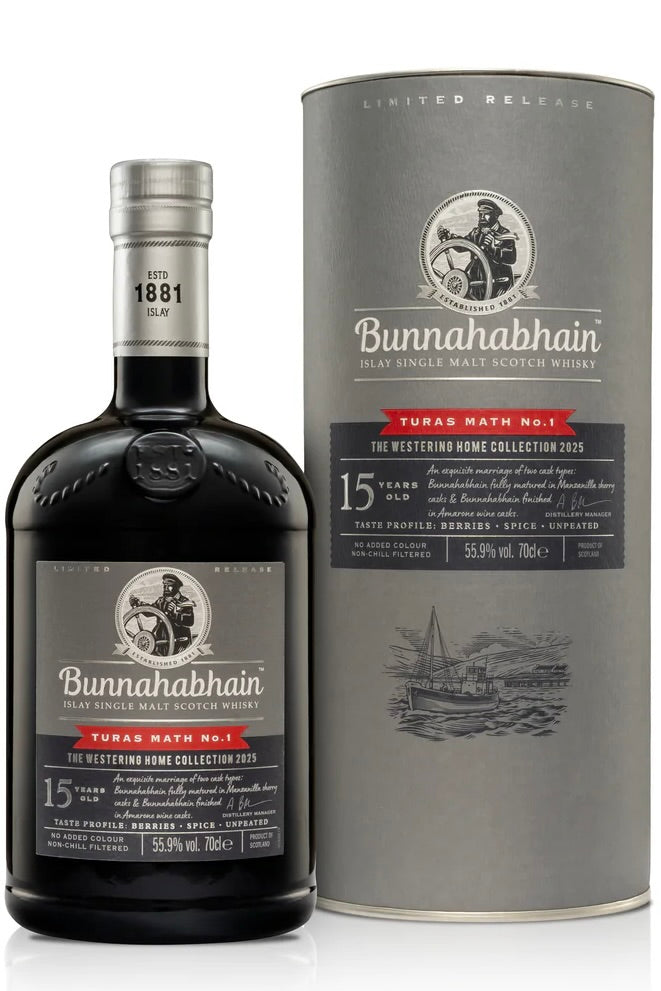 Bunnahabhain Turas Math No.1 "Westering Home Collection 2025" 15 Year Old Single Malt Scotch Whisky Limited Release