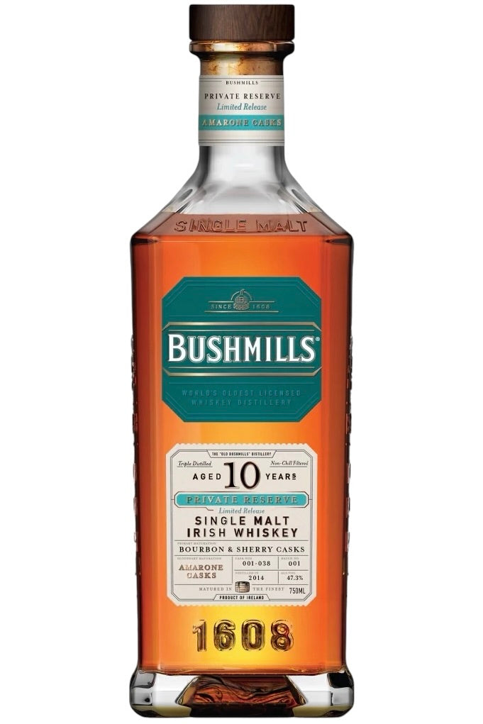 Bushmills Private Reserve 10 year Old Amarone Casks Single Malt Irish Whiskey