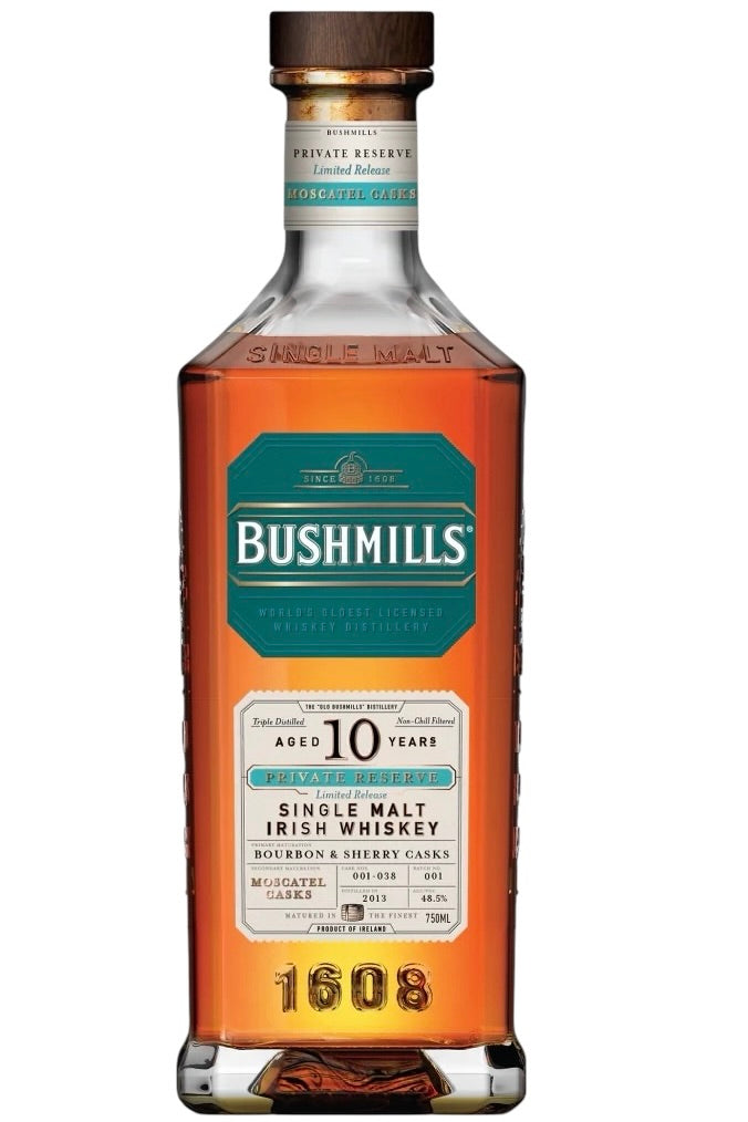Bushmills Private Reserve 10 year Old Moscatel Casks Single Malt Irish Whiskey