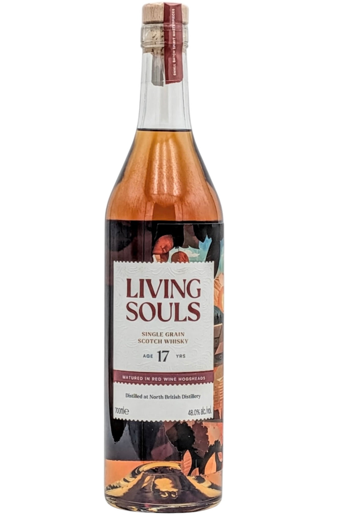 Living Souls North British 17 Year Old Single Grain Scotch Whisky Red Wine Hogsheads 700ml