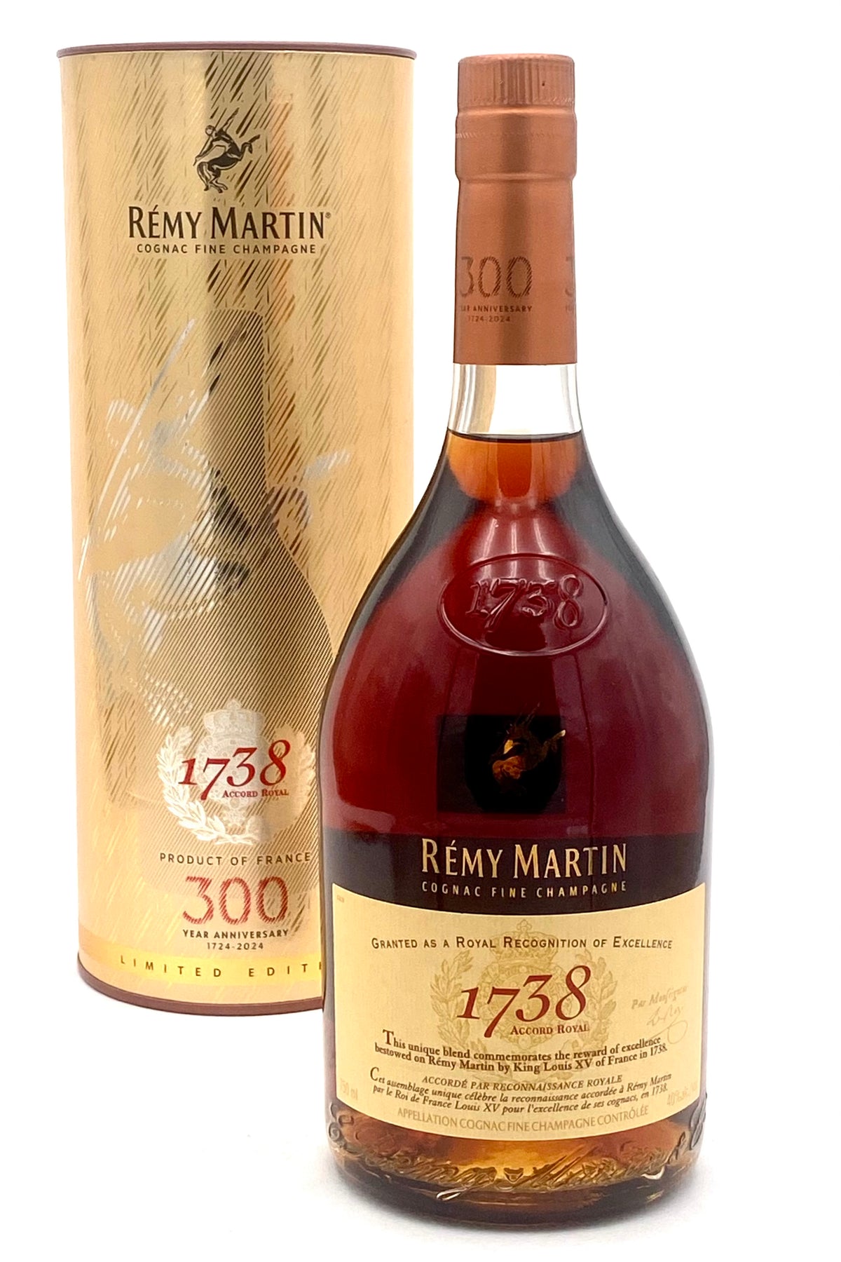 Remy Martin 1738 Accord Royal 300th Year Anniversary Cognac Limited Edition