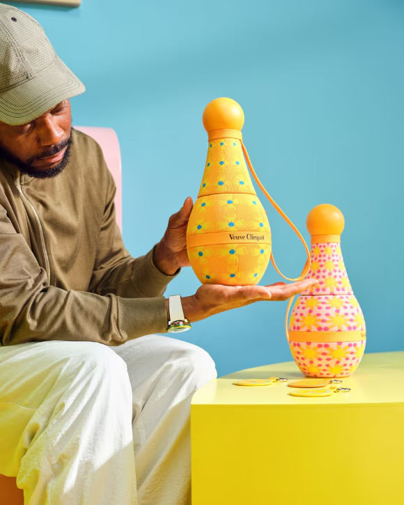 Veuve Clicquot Brut Yellow Label Champagne NV Yellow Sun Totem — Chasing the Sun by Yinka Ilori 750ml