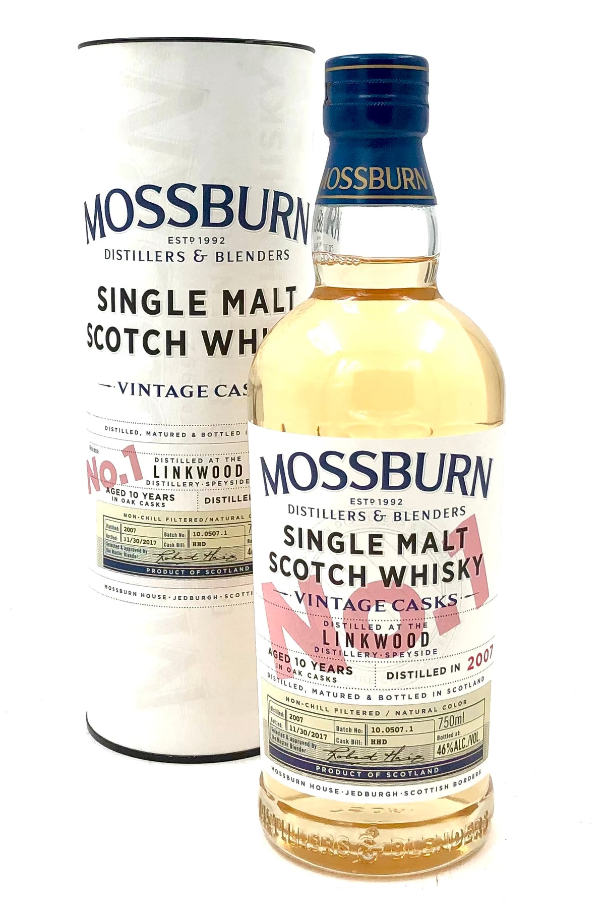Linkwood 10 Years Old No. 1 Scotch Whisky by Mossburn Distillers
