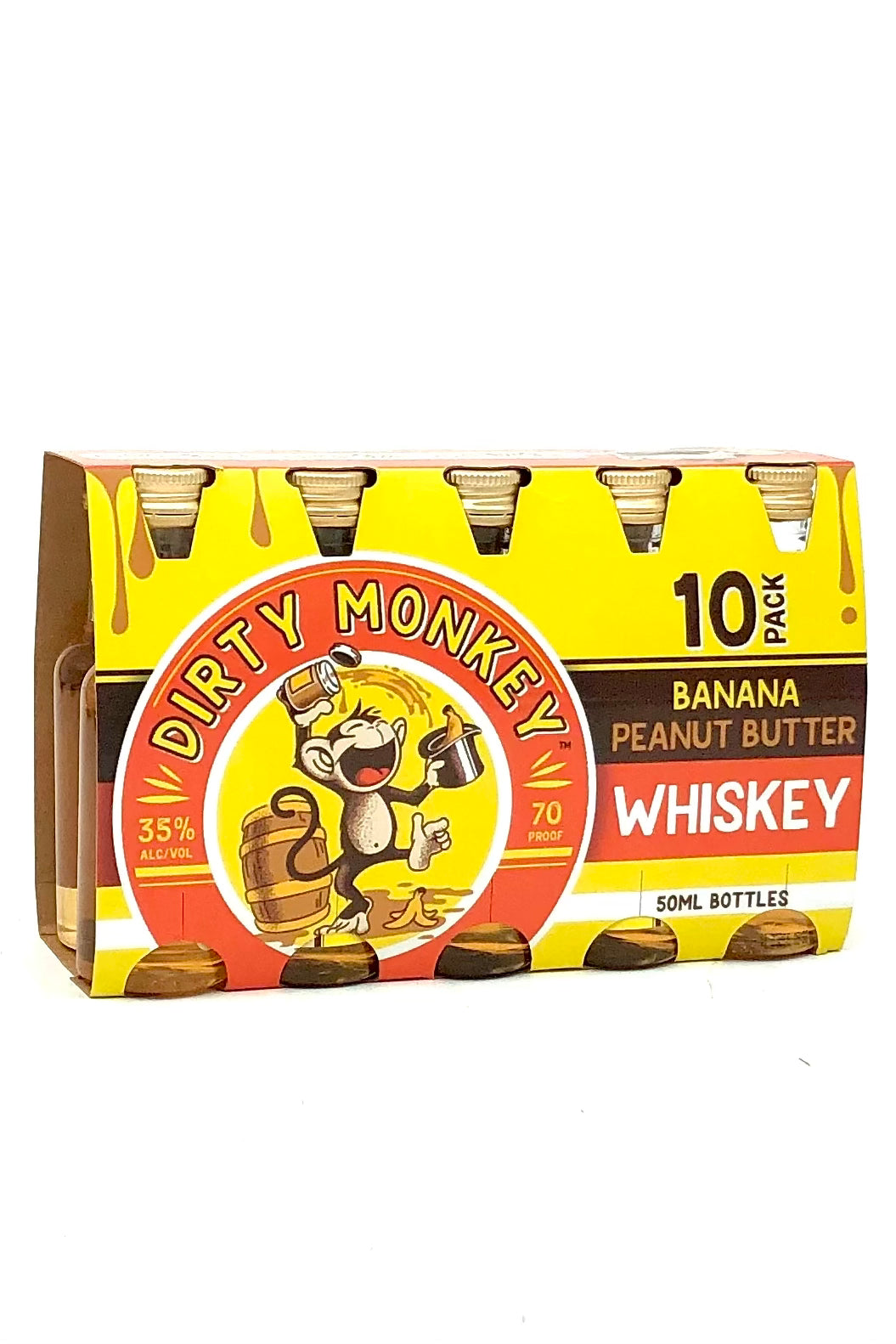 Dirty Monkey Banana Peanut Butter Whiskey 10 x 50 ml