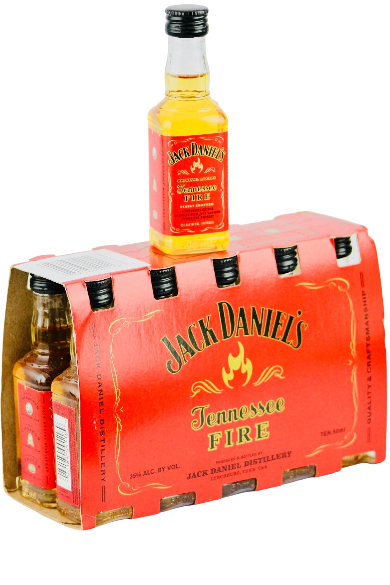 Buy Jack Daniel's Tennessee Fire Cinnamon Liqueur 10 x 50 ml Online