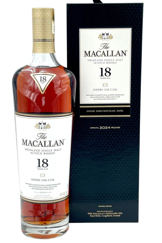 The Macallan Sherry Oak 18 Year Old 2024 Release