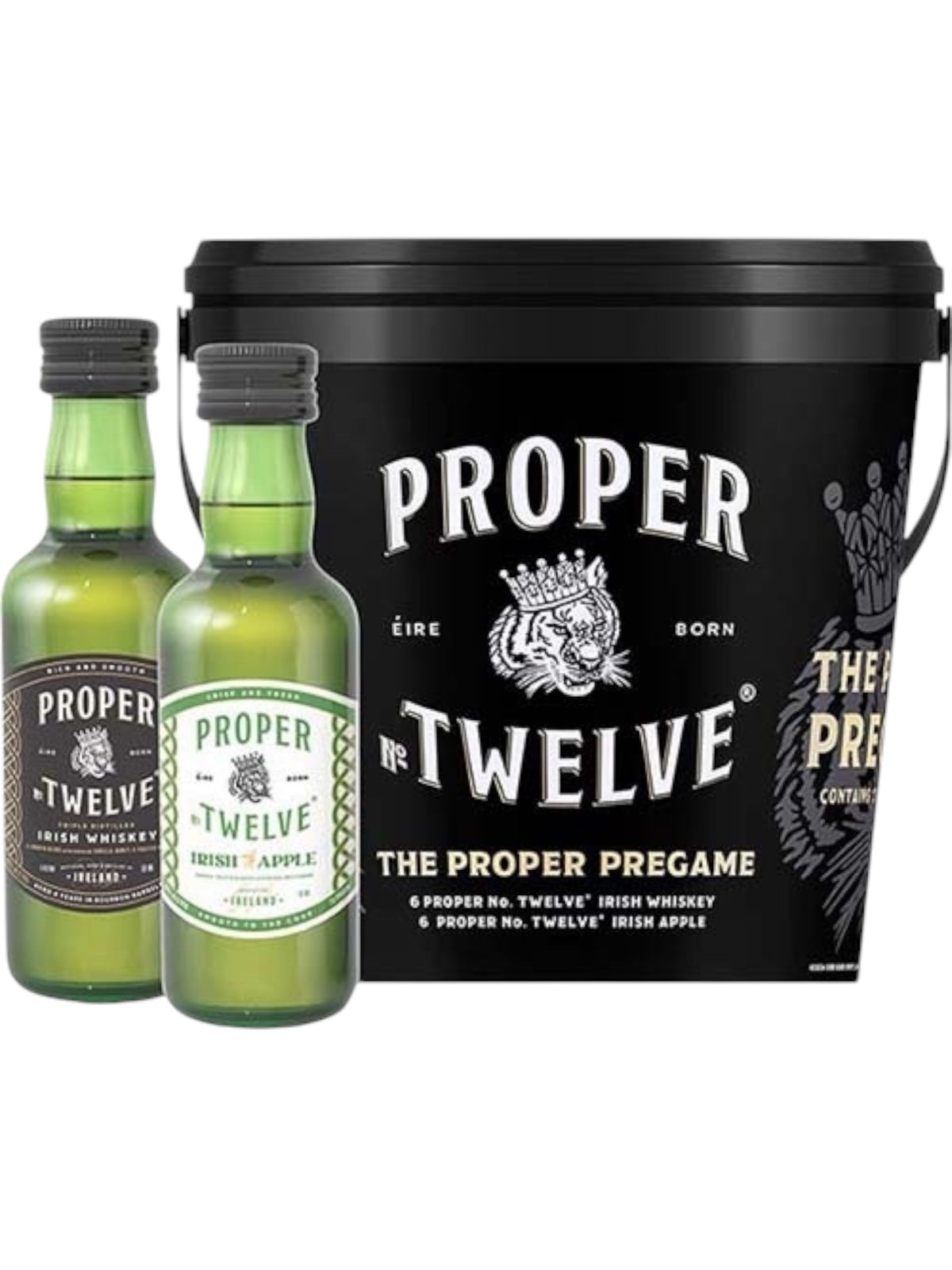 Proper No. Twelve Party Bucket – 12 x 50 ml Minis (6 Irish Whiskey + 6 Apple Whiskey)