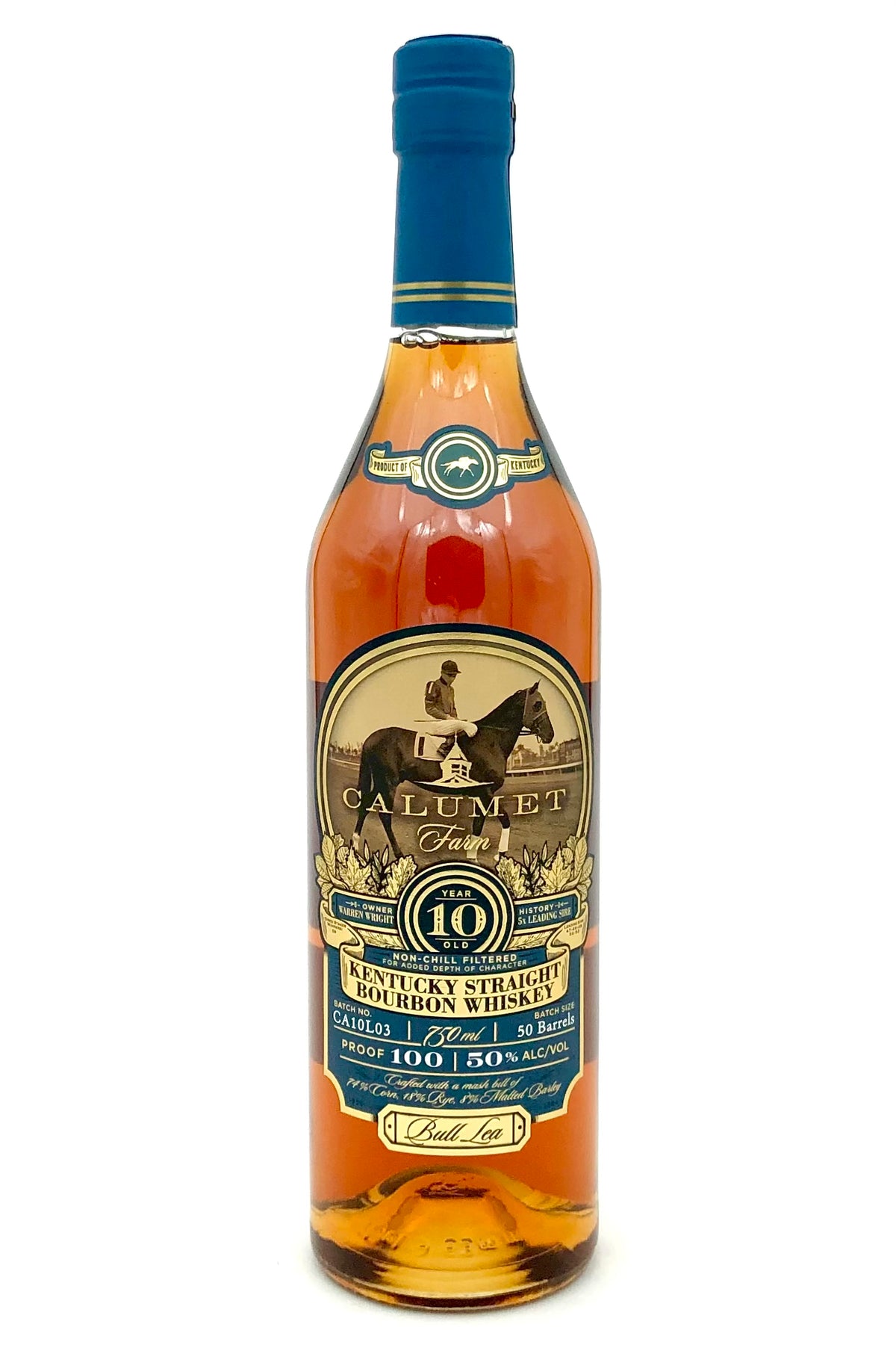 Calumet Farm 10 Year Old "Bull Lea" Bourbon Whiskey