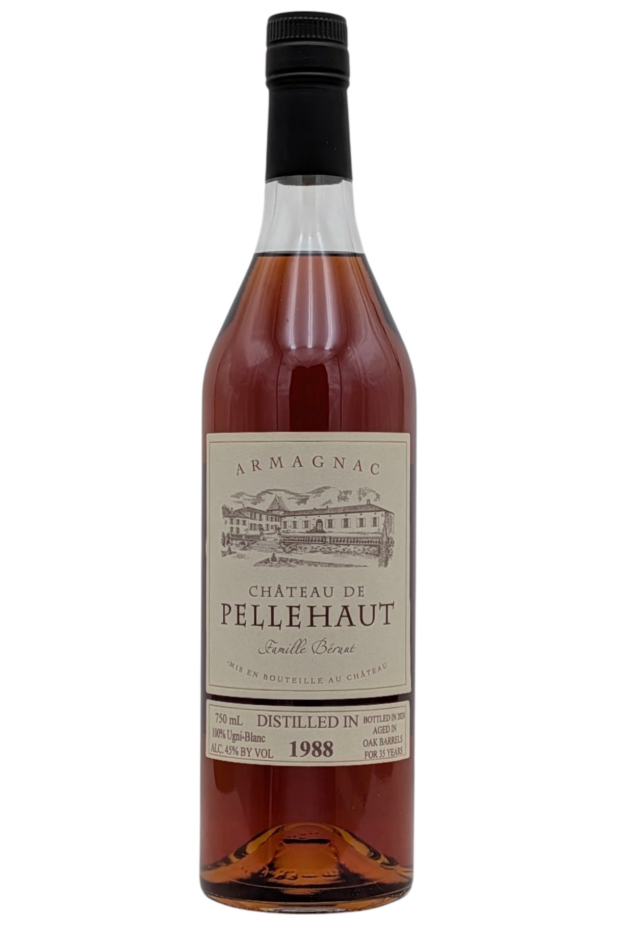 Chateau de Pellehaut Vintage 1988 Armagnac Reserve Tenareze
