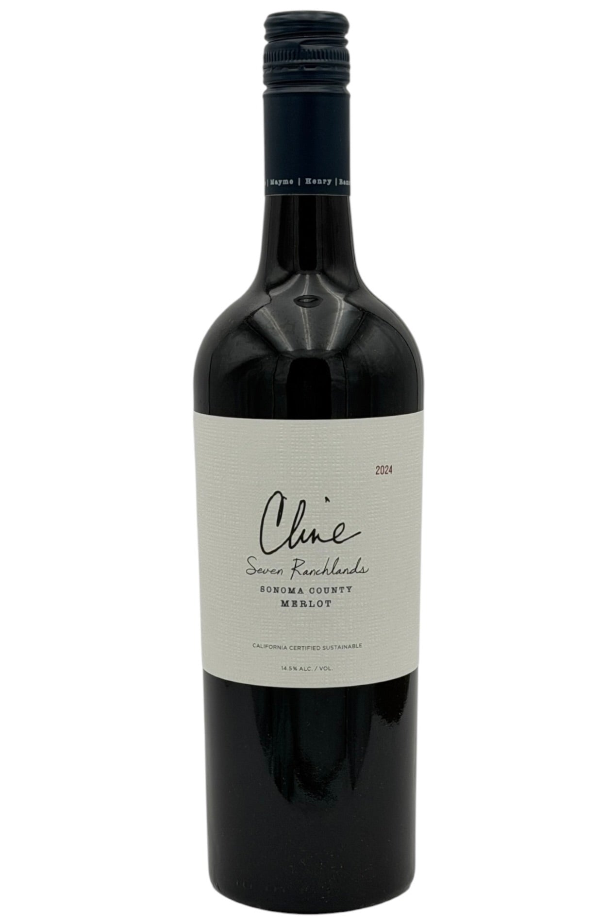 Buy Cline 2024 Seven Ranchlands Merlot Sonoma County 750ml Online