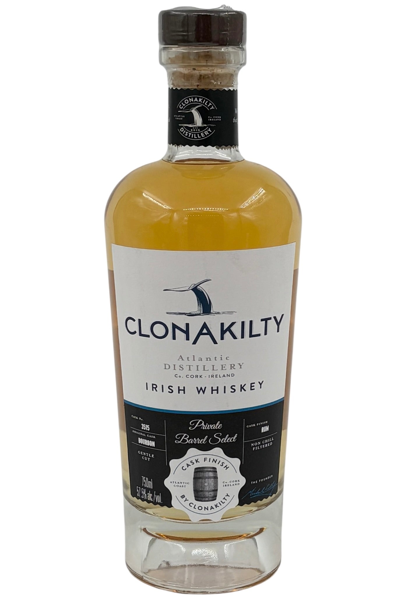 Clonakilty Rum Cask "Private Barrel Select" Irish Whiskey