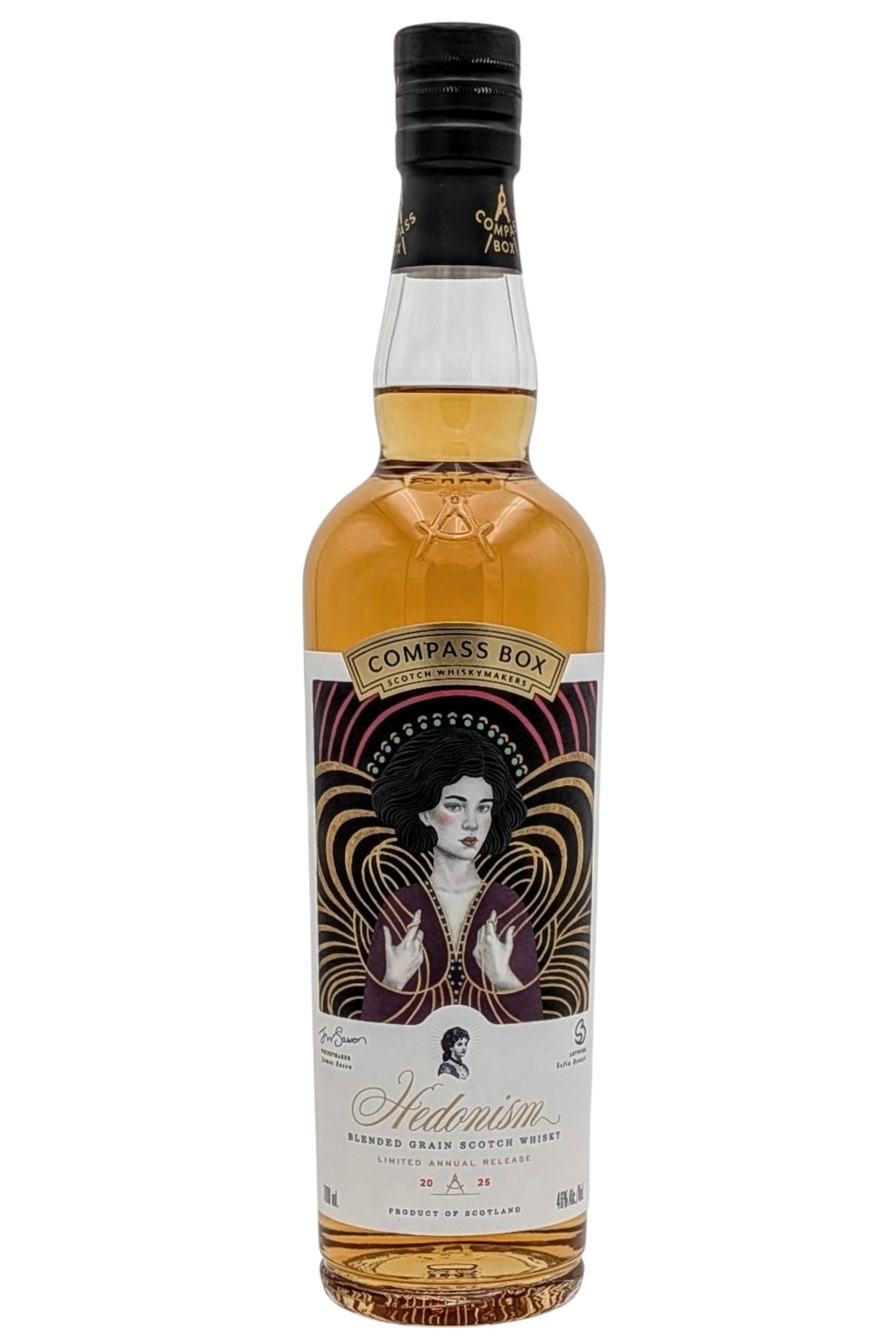Compass Box Hedonism 2025 Limited Annual Release Blended Grain Scotch Whisky 750ml