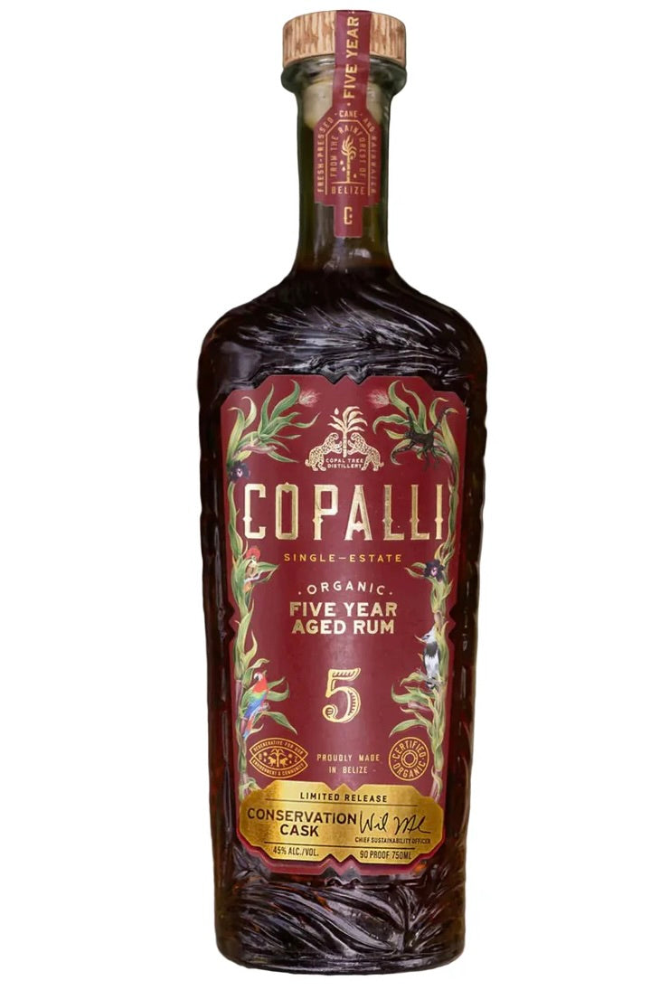 Copalli Aged Rum Conservation Cask 5 Year Old 90 Proof Belize 750ml