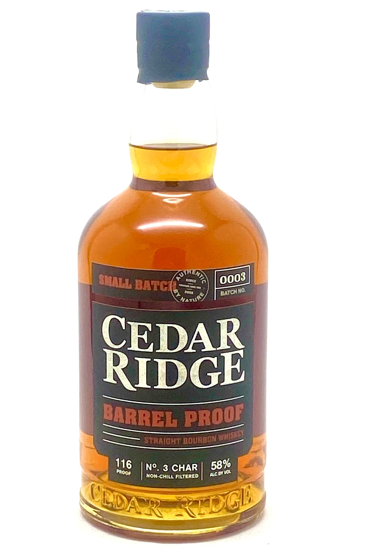 Cedar Ridge &quot;Barrel Proof&quot; Bourbon Whiskey