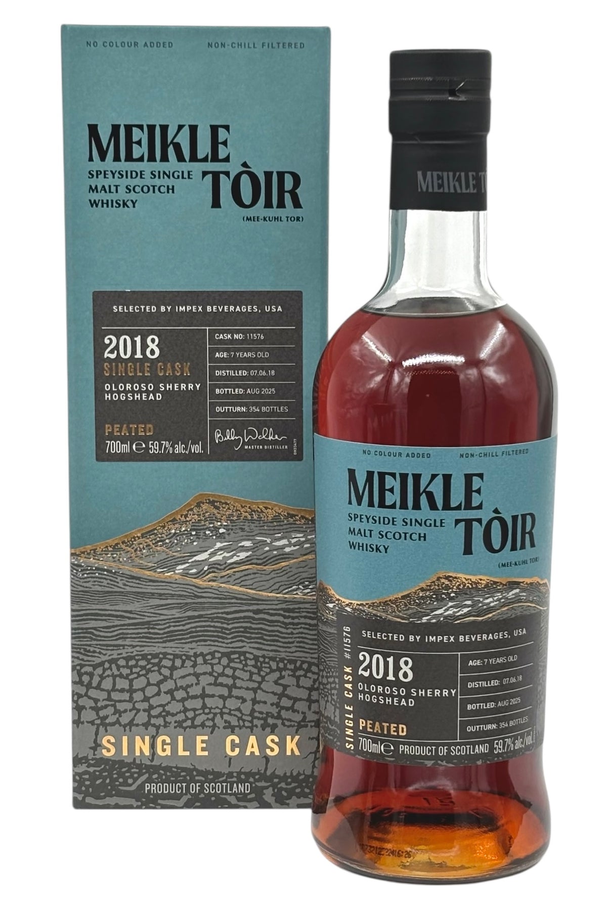 Meikle Toir by GlenAllachie Single Cask 7 Year Olorosso Cask Scotch Whisky