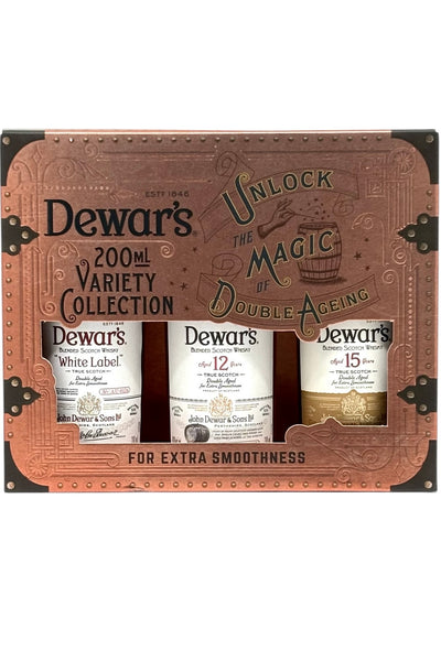 Buy Dewar's Gift Set Scotch Whisky 3 x 200 ml White Label, 12 yr