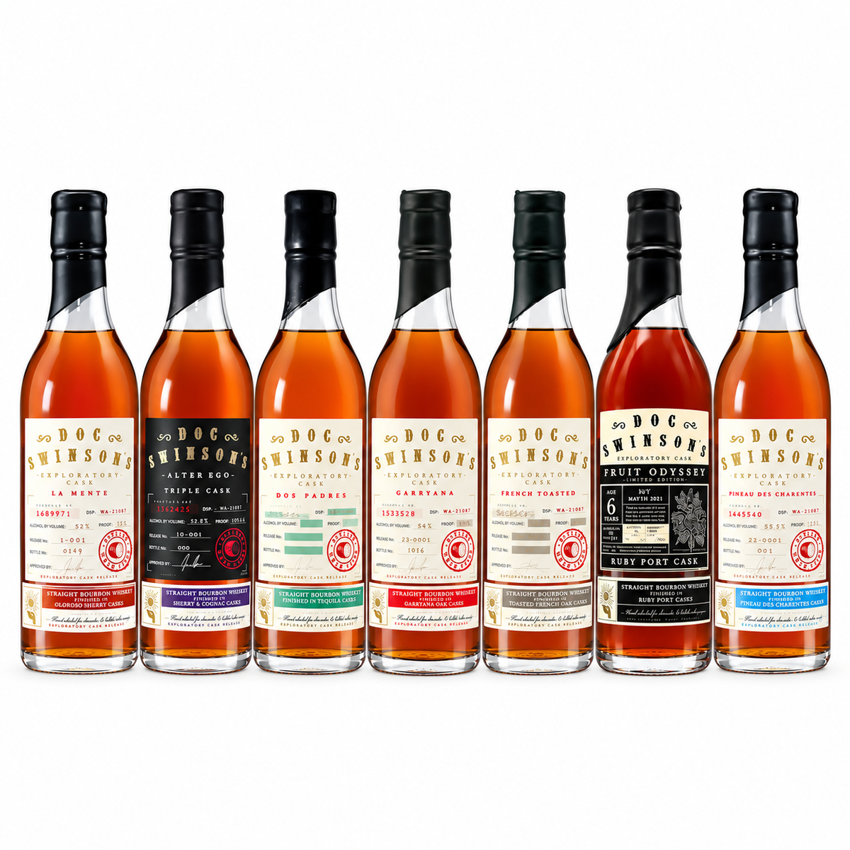 Doc Swinson's Exploratory Cask Series 20% off! | Complete Bourbon Collection | 7 x 750ml