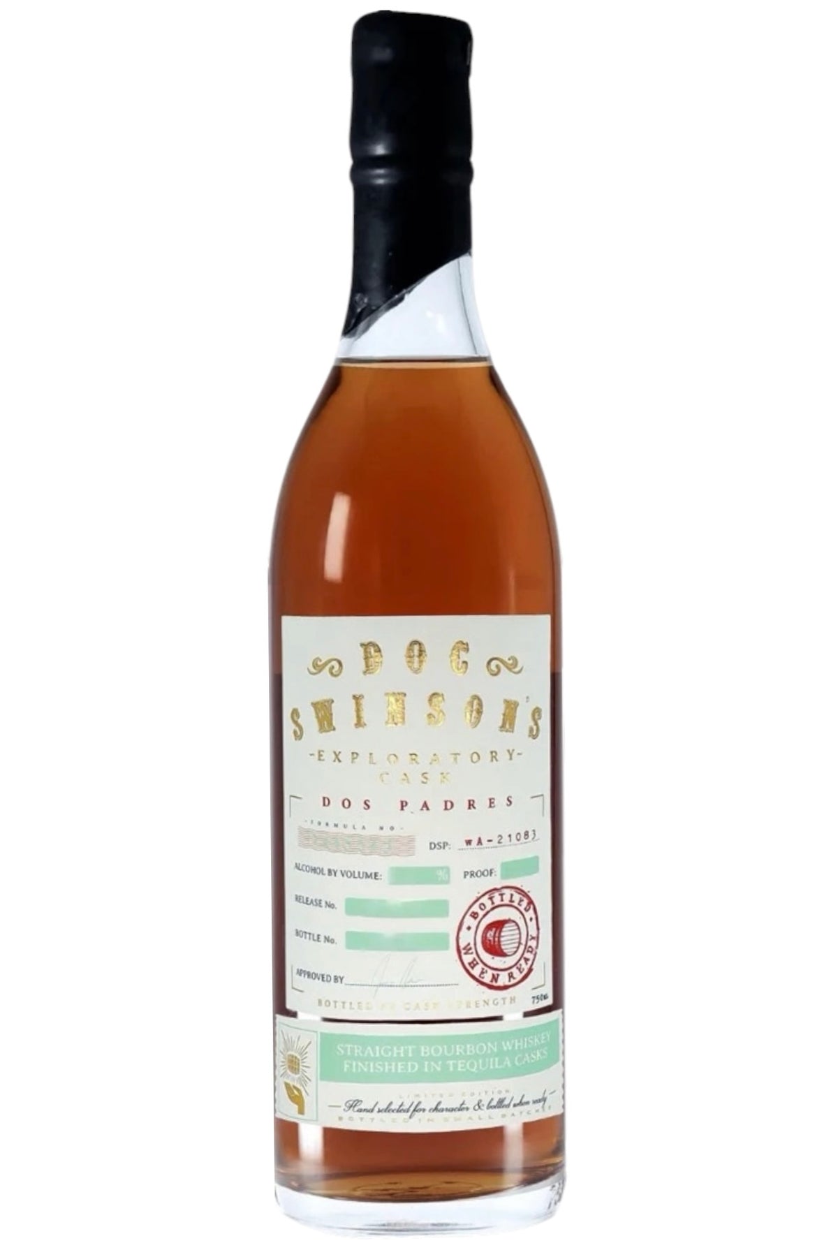 Doc Swinson's Exploratory Cask Series Dos Padres Straight Bourbon Whiskey — Añejo Tequila Cask Finish 750ml