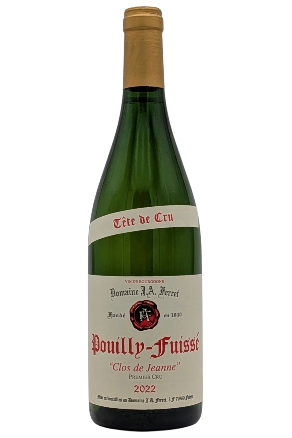 Domaine J. A. Ferret 2022 Pouilly-Fuissé Tête de Cru Clos de Jeanne 1er Cru