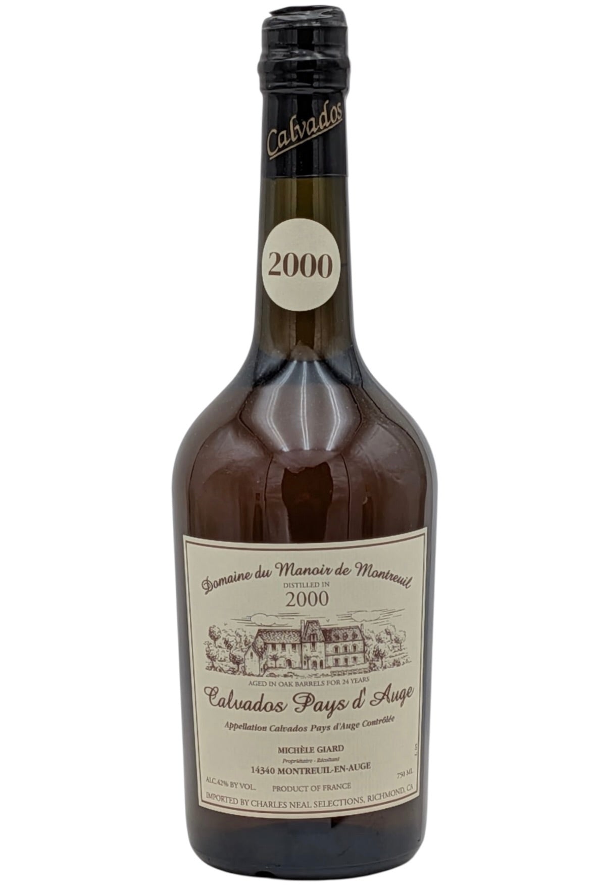 Domaine Montreuil Vintage 2000 Calvados du Pays d'A