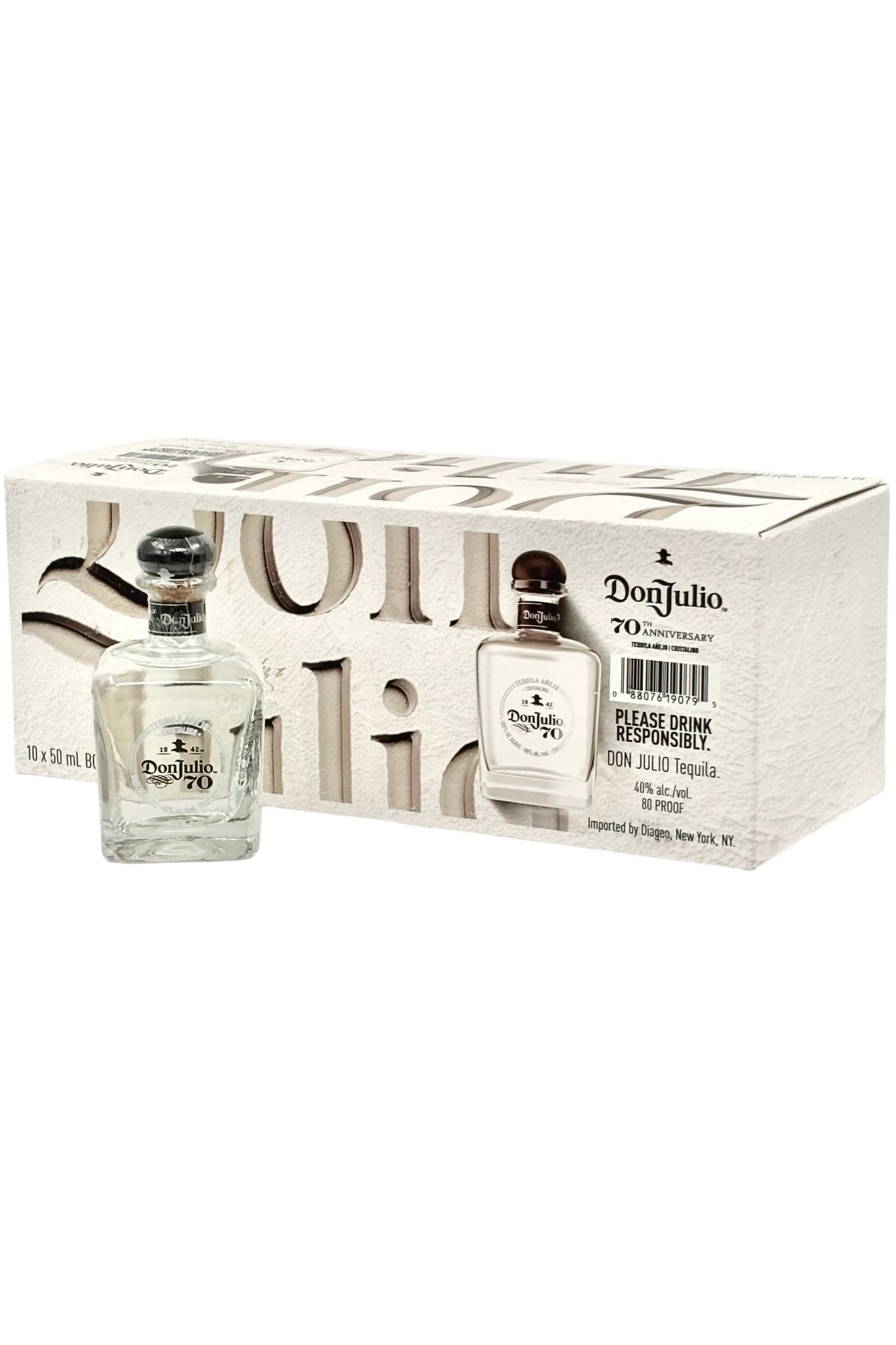 Buy Don Julio 70th Anniversary Anejo Claro Tequila 10 x 50 ml Online