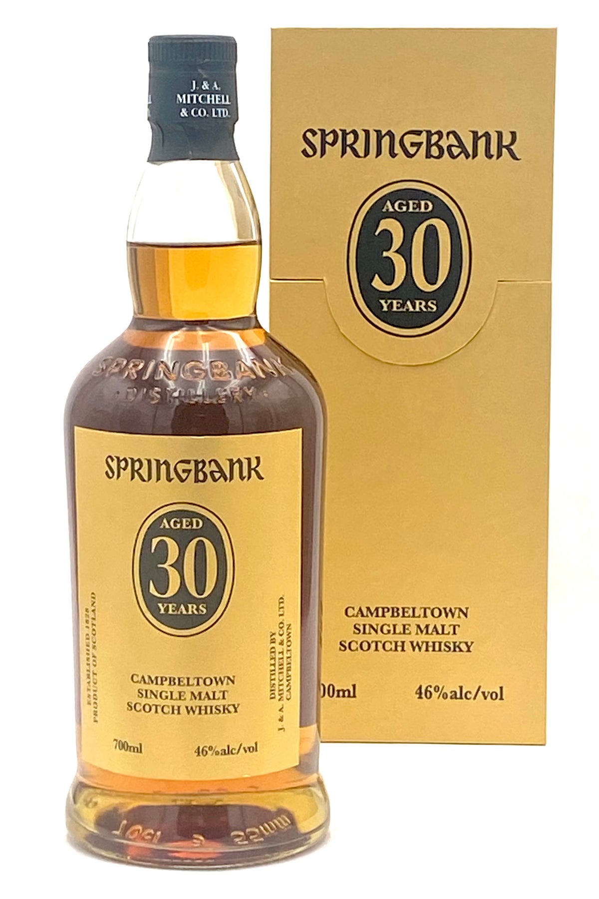 Springbank 30 Year Old Single Malt Scotch Whiskey