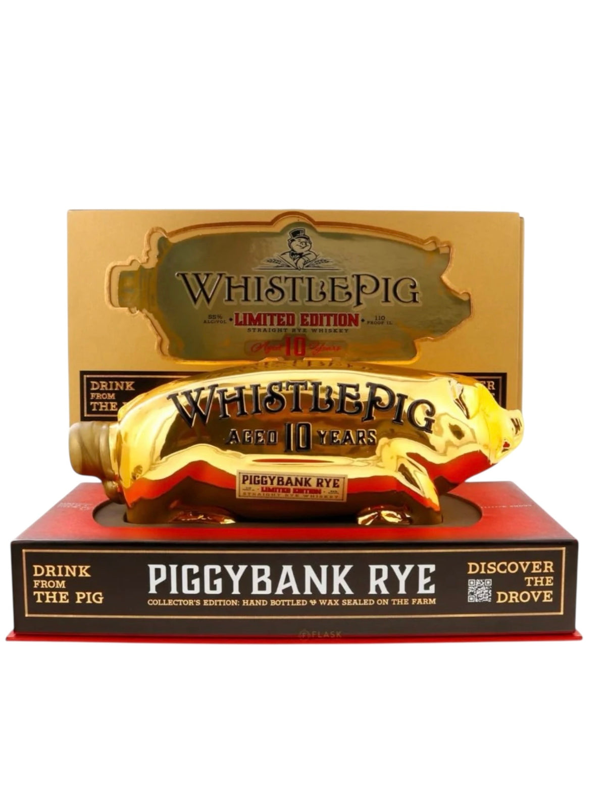 Whistlepig Gold Piggybank 10 Year old Rye Whiskey 1000 ml