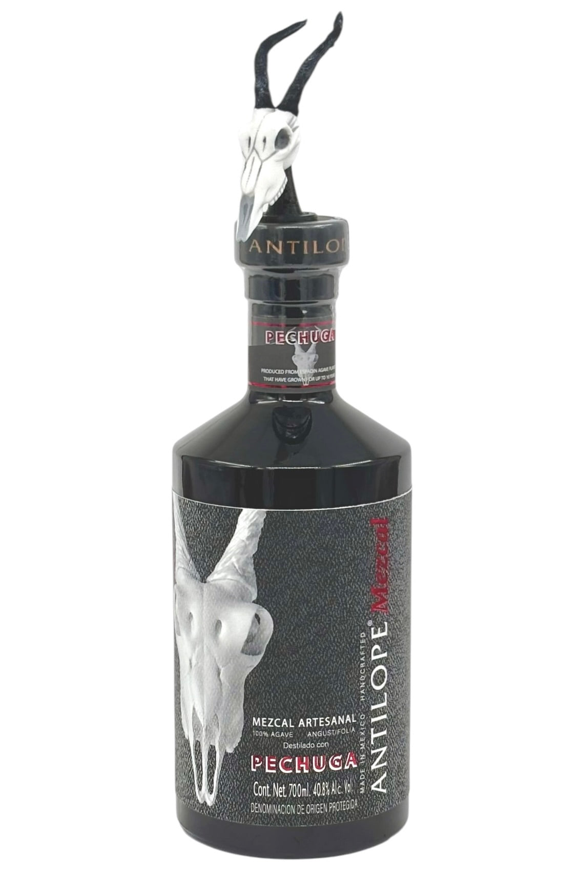 Antilope Mezcal Pechuga Artesanal Espadin Agave Triple Distilled Honey Breast Fruits Spices Third Distillation Oaxaca Mexico 750ml