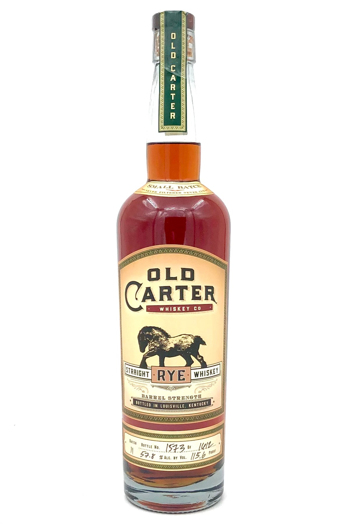 Old Carter Batch# 11 Barrel Strength Straight Rye Whiskey