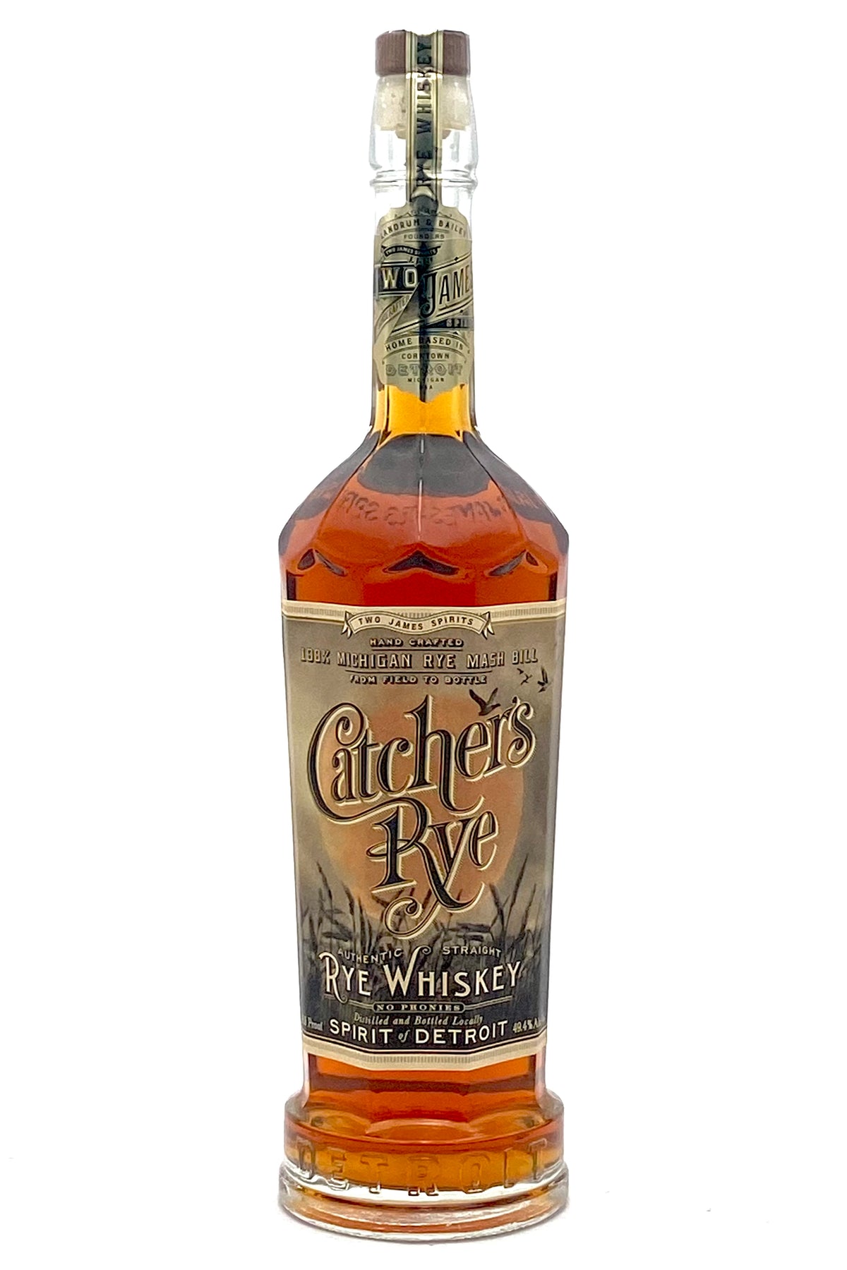 Two James Catcher&#39;s Rye Whiskey