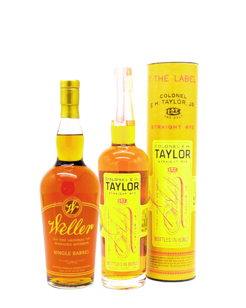 WL Weller Single Barrel Bourbon Whiskey + Colonel E.H. Taylor Straight Rye Bottled-in-Bond Bundle