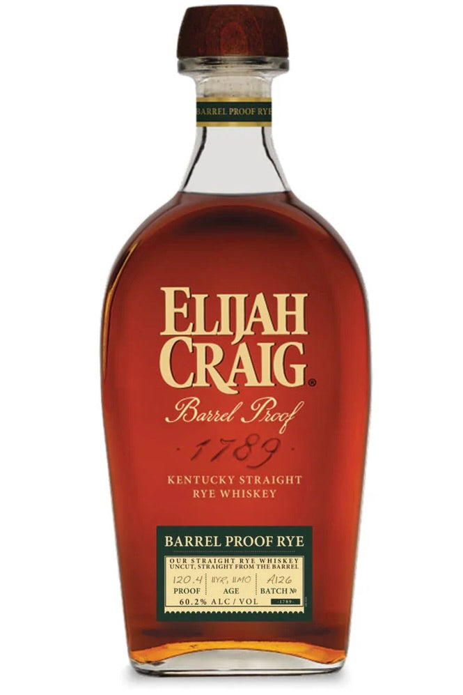 Elijah Craig A126 12 Year Old Barrel Proof Rye Whiskey